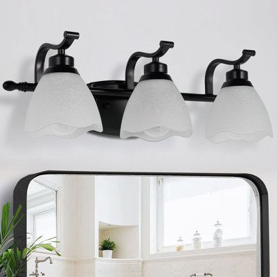 3 - Light Dimmable Bath Wall Sconce