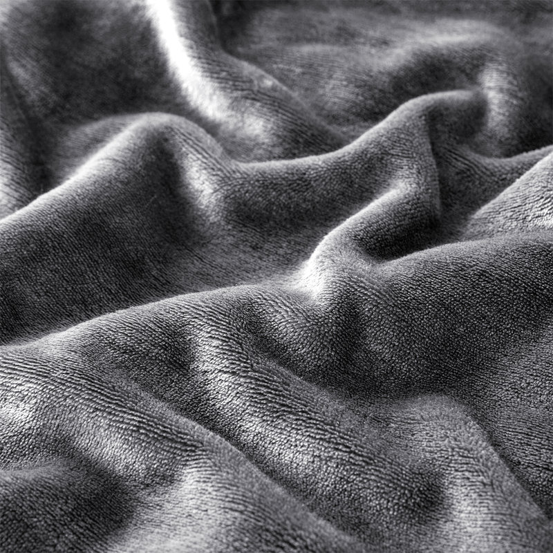 Aspire Homeware Deluxe Hotel Collection Ultra-Soft Sherpa Fleece Throw Blanket for Plush & Cozy Comfort, Grey