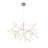 63 Light LED Silver Metal Chandelier