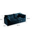 Canapé modulaire en chenille bleu 4