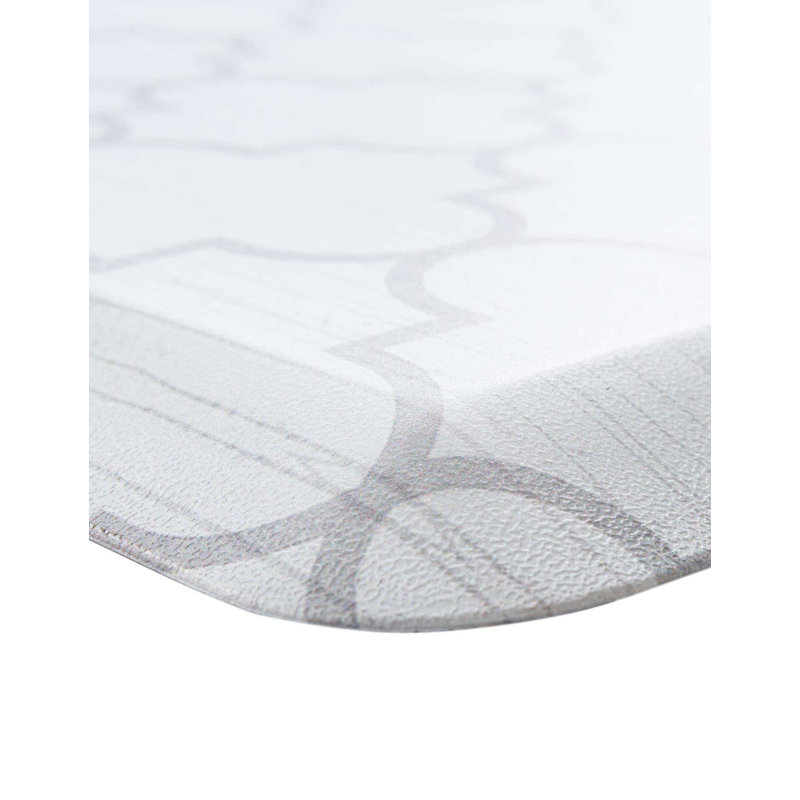 Tapis anti-fatigue Annetrude, Rectangle 2 pi x 5 pi, Blanc