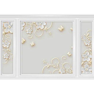 Peel & Stick Floral Border