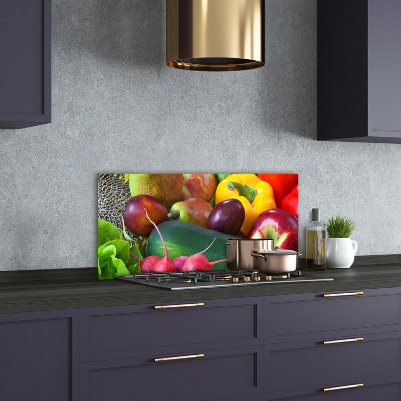 50cm W x 100cm L Glass Peel and Stick Panel