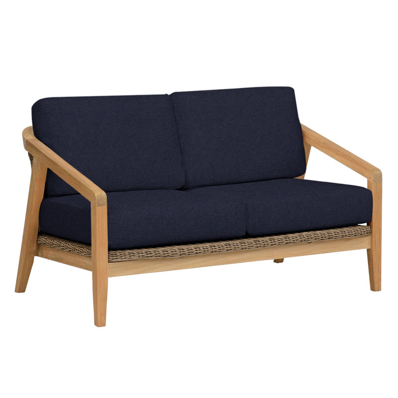 Spencer Outdoor 2 - Seat Loveseat, Canvas Navy Sunbrella® Canvas, Spencer Willow