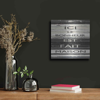  «Zephyr Quote IV» par Mike Schick, art mural en métal, 12 po x 12 po