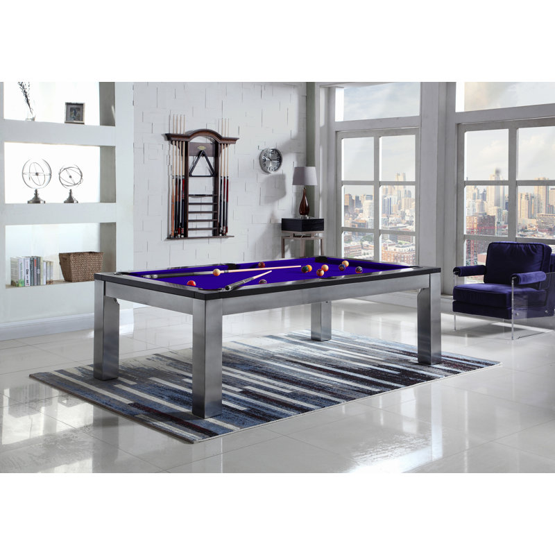 Monaco Slate Pool Table with Professional Installation Included, Black, 7' 6"