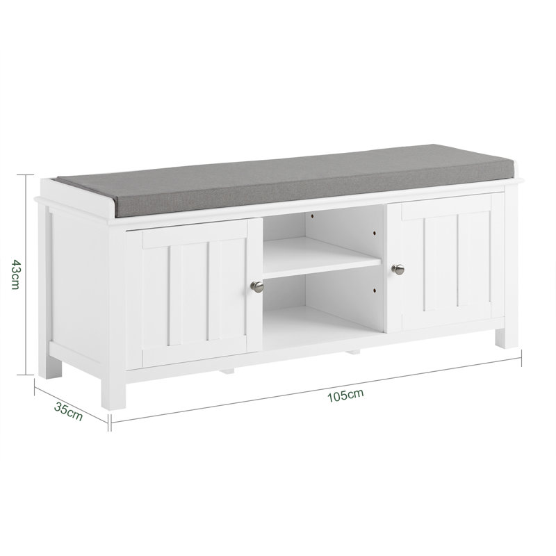 Olympia Polyester Upholstered Storage Bench