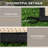 Two-tone Reversible Outdoor Patio Rug, Waterproof Camping Floor Mat,outdoor Floor Cover With Fixed Corner Straps For Rv Yard Garden Outdoor Leisure Activity Use-762872415-762872413
