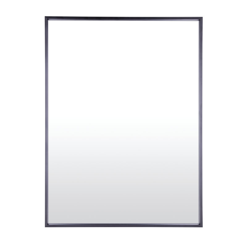 Miroir d'appoint Chasteen, 43 po x 29 po, Noir