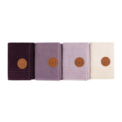 Ensemble de serviettes 4 pièces 100% coton