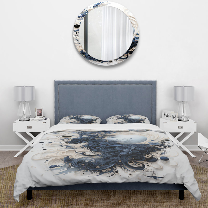Ensemble de housse de couette Art et calligraphie de l'Islam, Housse de couette pour grand lit et 2 taies décor