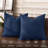 PHF 100% Cotton Waffle Weave Euro Shams, 2 Pack Elegant Home Decorative Euro Throw Pillow Covers for Bed Couch Sofa-124279119-124279116