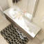 Meuble-lavabo sur pied simple avec surface solide-930536776
