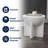 Brady 16.25" Minimalist Sculptural Indoor/Outdoor Accent Table and Garden Stool White Frosted Polyresin Weather Resistant Side Table-896404756