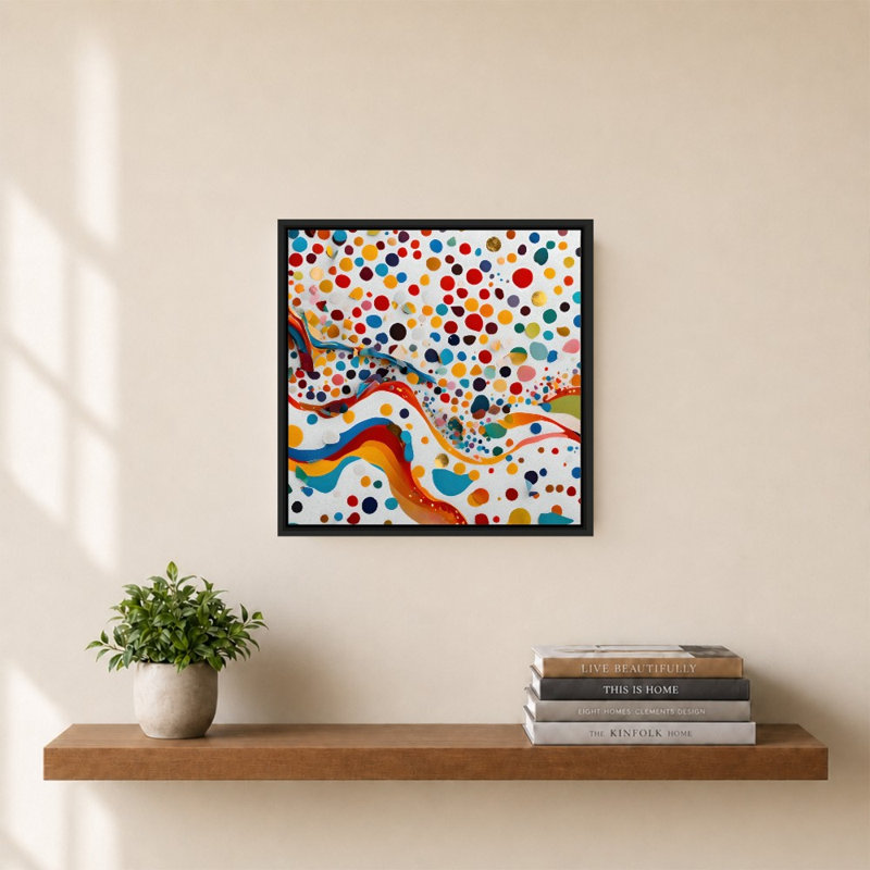 «Psalm 121: 7-8 Heavenly Watch» par Mark Lawrence, reproduction, H 31,5 po x l 31,5 po x P 2 po, Cadre flottant, Noir