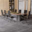 Chaise de bureau en cuir véritable avec structure et base en aluminium, chaise de salle de conférence pivotante-843969344
