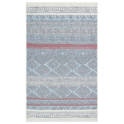 Tapis gris / violet Mesut