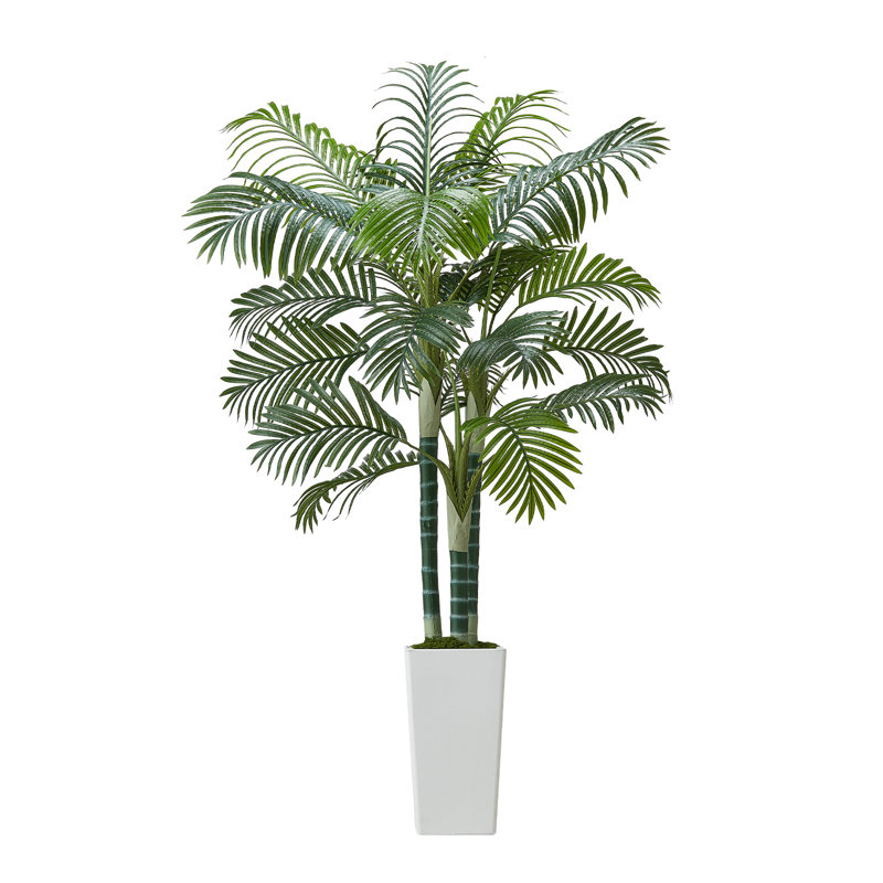 Faux Palm Plant in Planter, 182.9cm x 104cm