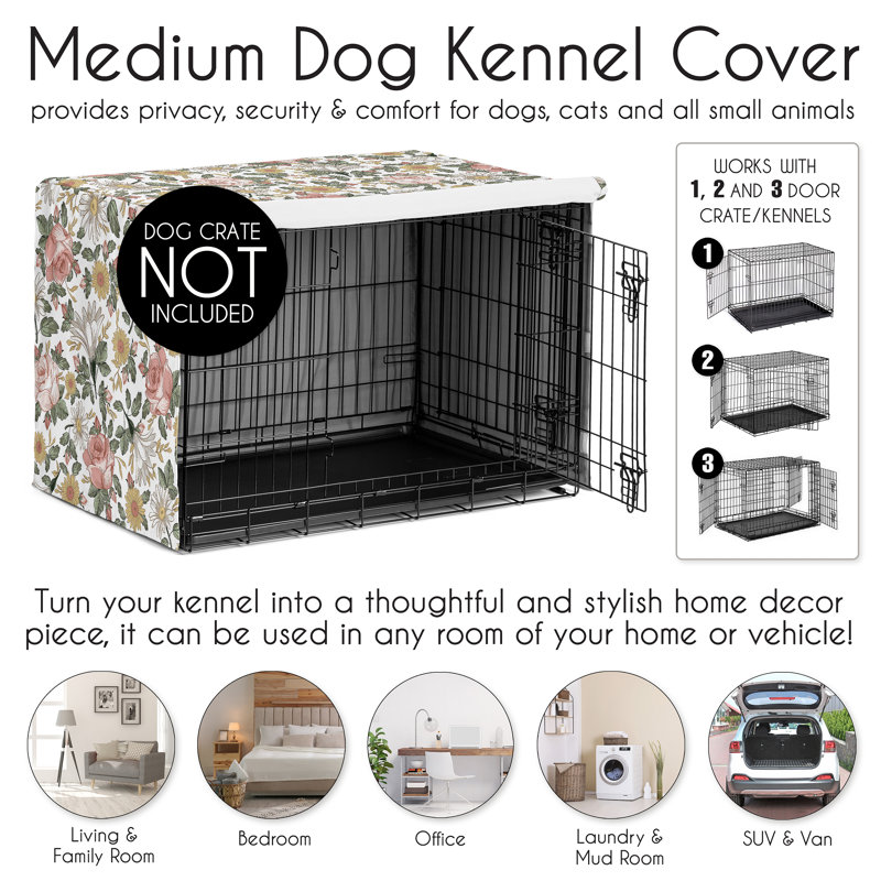 Photo inspiration: Fresh Look at Sweet Jojo Designs Vintage Floral Dog Crate Kennel Cover By
