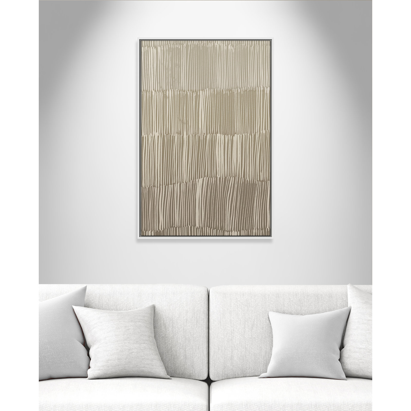 Linear Calm II Print by , 37.5" H x 25.5" W, White Floater