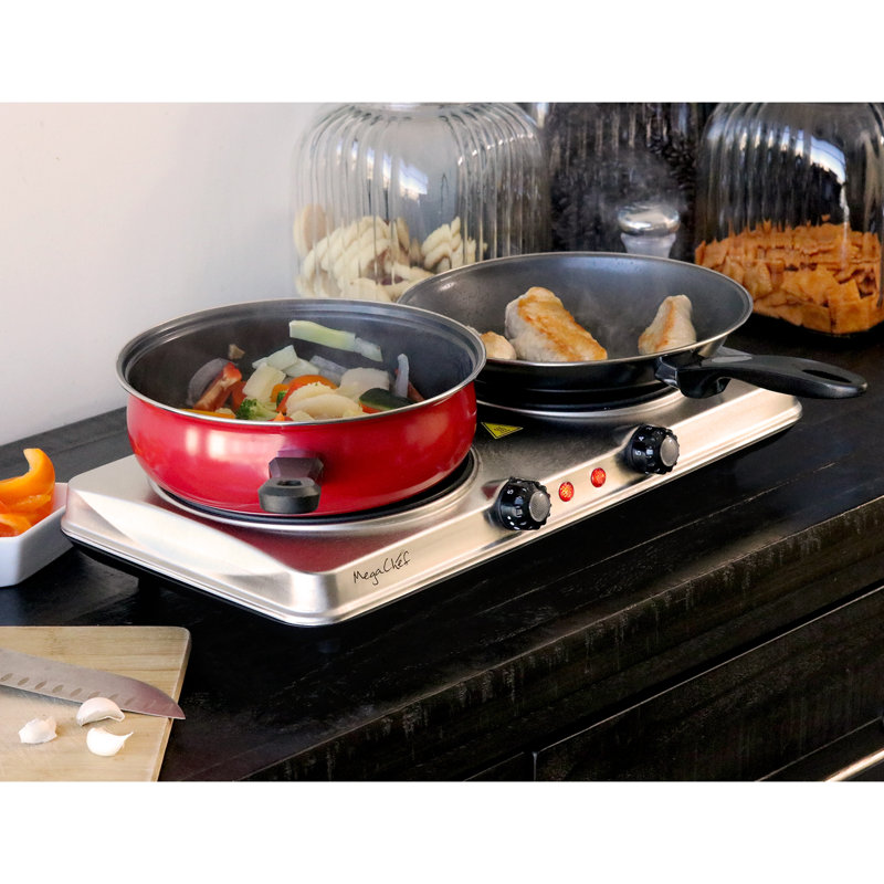 Réchaud double électrique Mega Chef