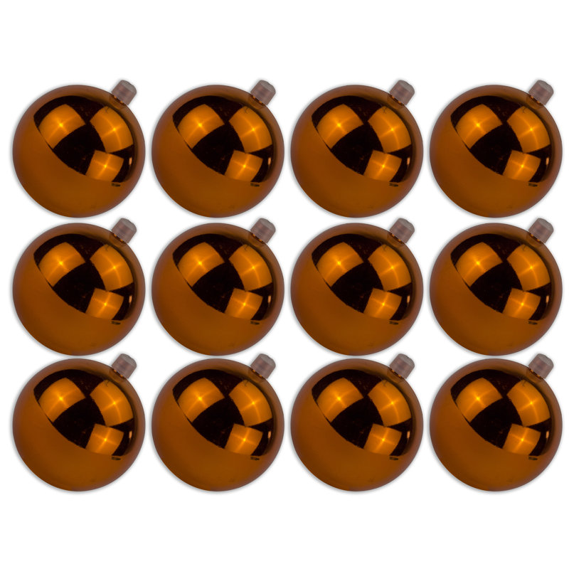 Ornement boule solide, Orange
