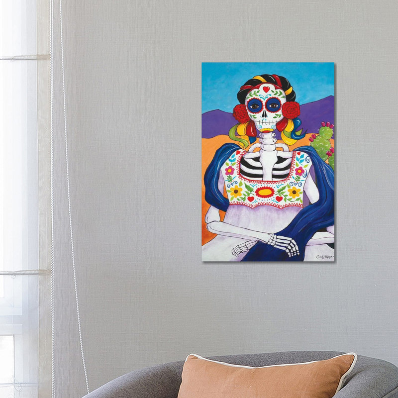 Mexican Mona Lisa 1 Piece Wrapped Canvas Wall Art, 66.04 cm H x 45.72 cm W x 3.175 cm D