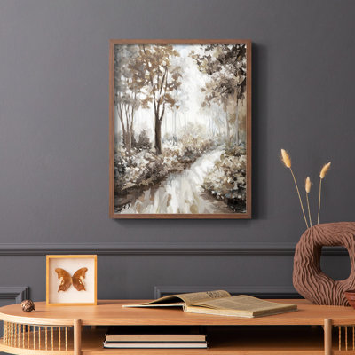 Into the Woods Framed Print - Solid Wood