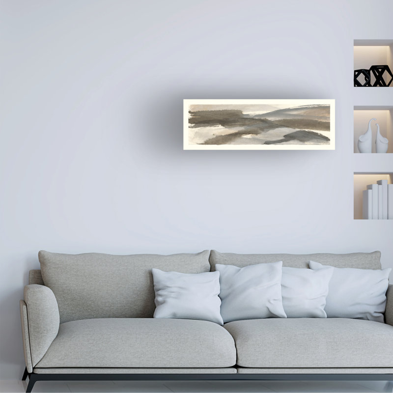«Brushscape V» par Chris Paschke, impression sur toile panoramique, H 6 po x l 19 po x P 2 po