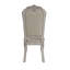 Ensemble de 2 chaises d'appoint Dresden en cuir synthétique, tissu et finition blanc os