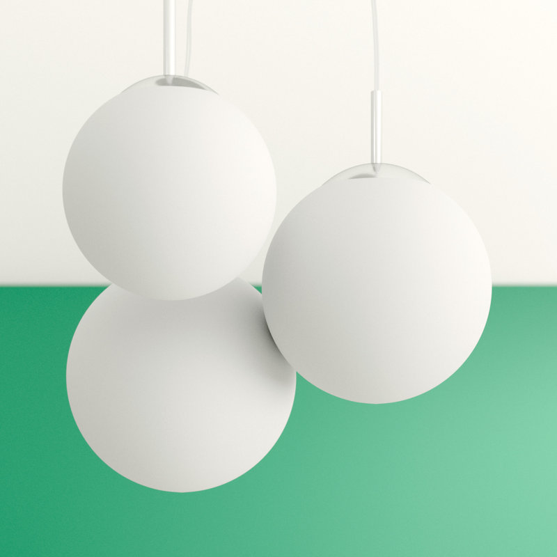 Brent 3 - Light Silver Cluster Pendant