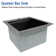 MON® 17" L x 19" W Workstation Drop-in Topmount Bar Prep Sink RV Kitchen Sink