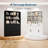 71in Bookcase,  6-Tier Large Wooden Kids Bookshelf with 2 Drawers, 4 Doors-1885351019