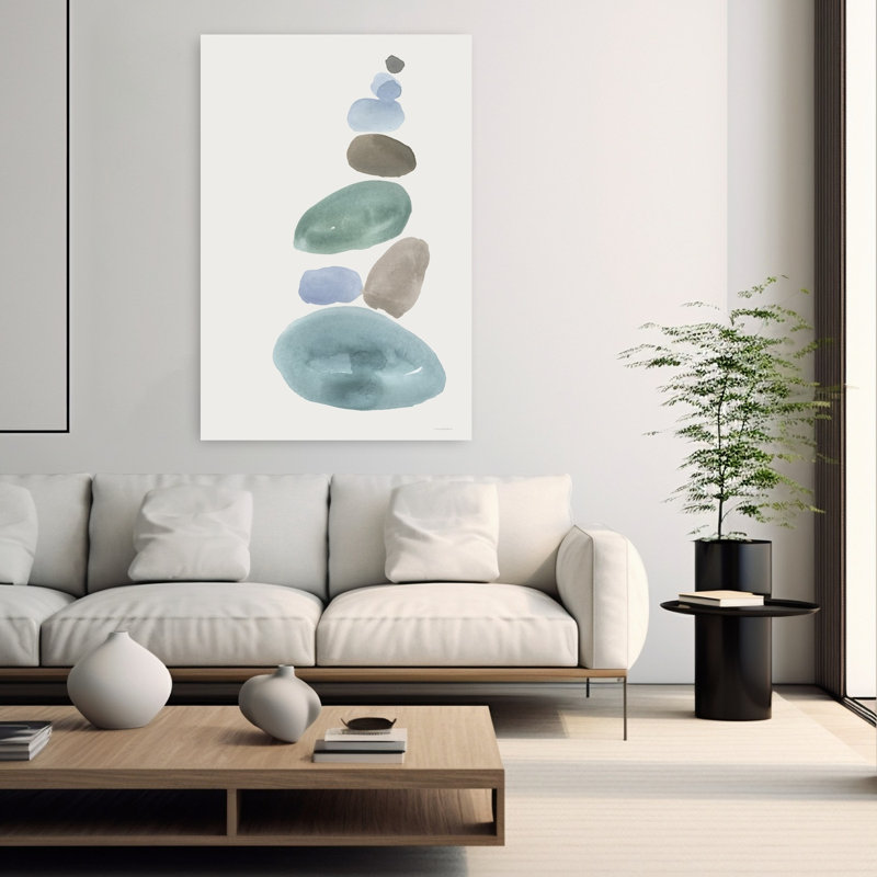 Just One More Art abstrait côtier contemporain, H 60 po x l 40 po