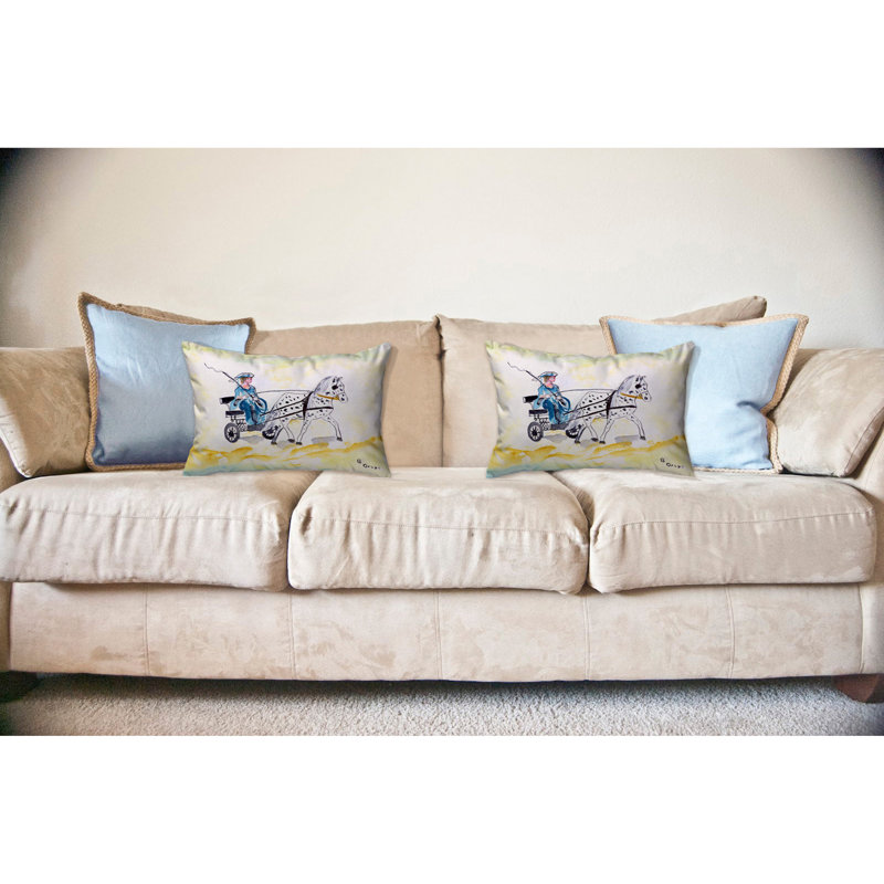  Coussin lombaire intérieur / extérieur Carriage and Horse, H 16 po x l 20 po x P 6 po