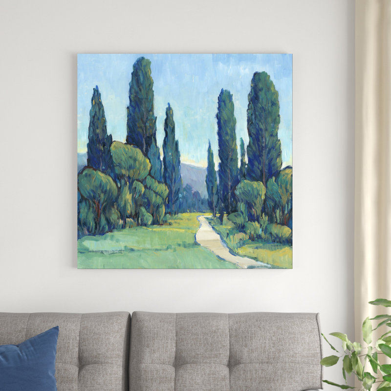 " Cypress Path II " Painting Print, 36" H x 36" W x 1.25" D