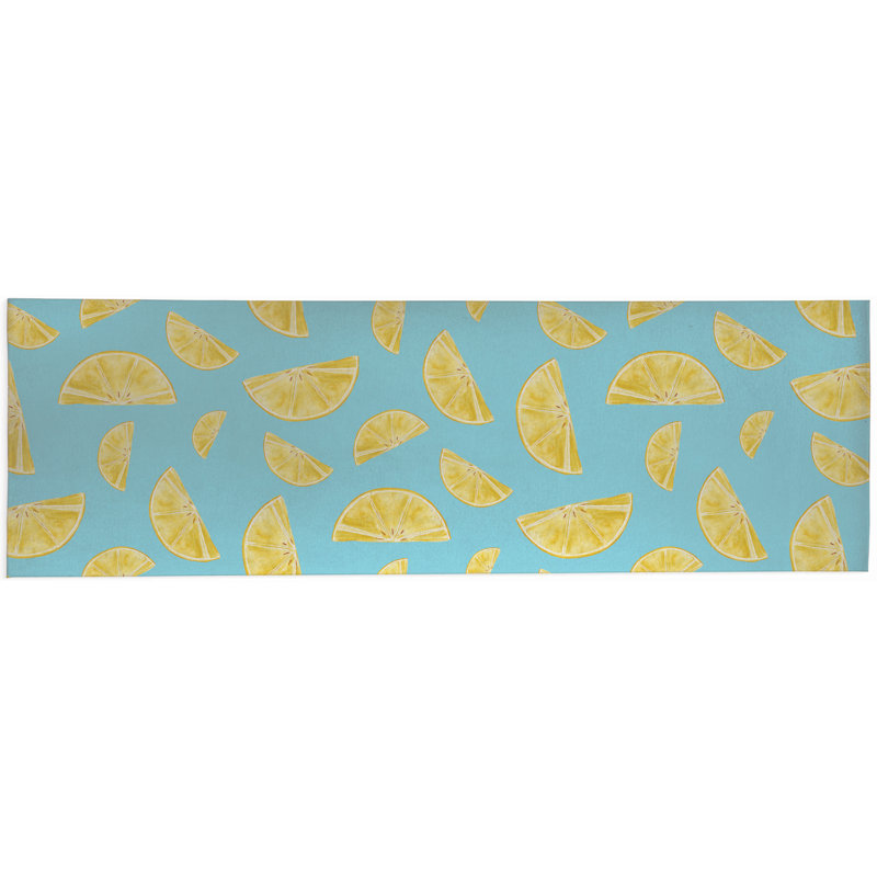 Summer Lemon Outdoor Rug, Runner 2'6" x 8'