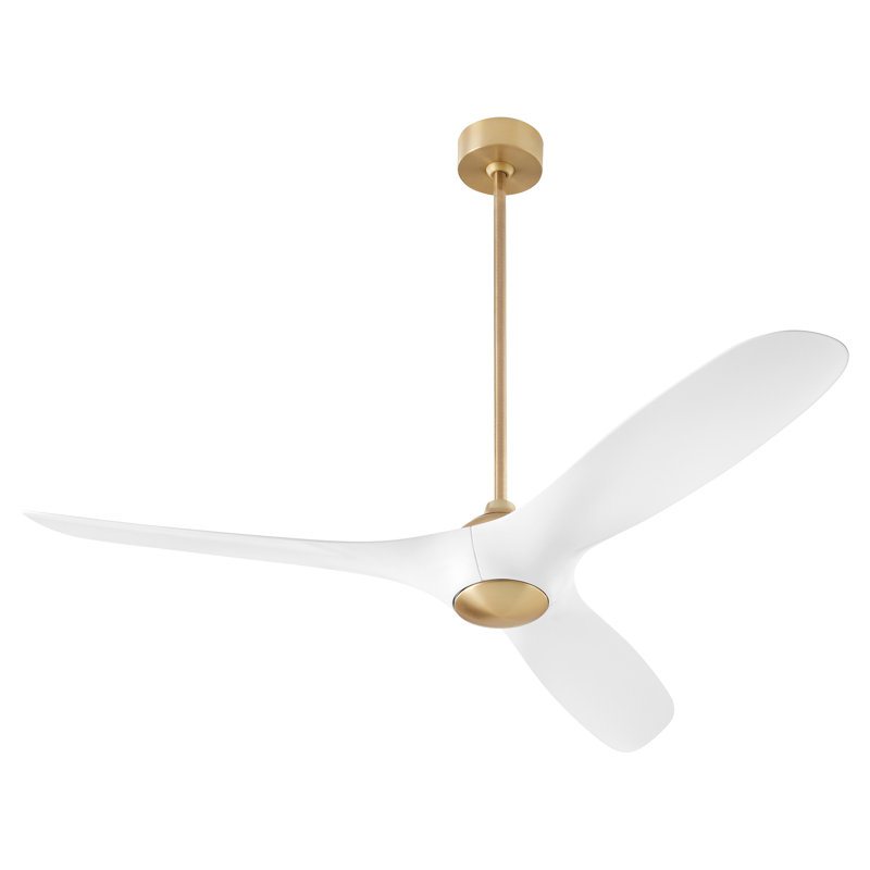 Ventilateur de plafond Khairun, Latin vieilli / blanc
