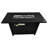 25" H X 42" W Steel Outdoor Fire Pit Table With Lid