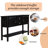 Solid Wood Console Table With Shelf, Multi-purpose - 48'' Side Table, Retro Look, For Kitchen