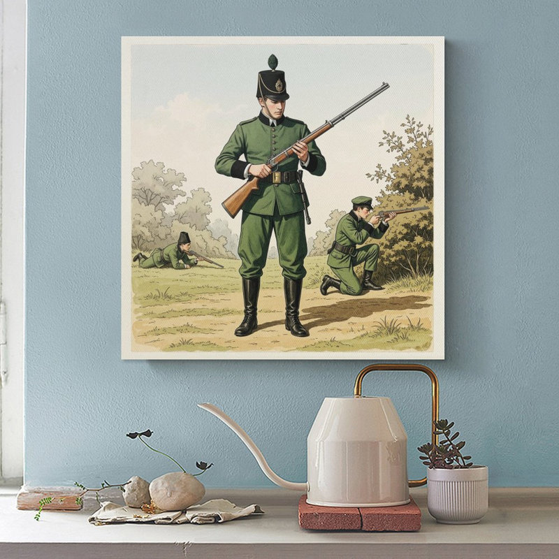 Impression sur toile, art mural North York Militia-2, affiche rétro, 20 x 20 po