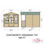 Chatsworth 7 x 8.5 ft Summerhouse with Verandah