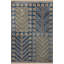 Tapis décoratif bleu à motif géométrique-1873121648