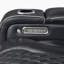 Causeuse double inclinable électrique en cuir fleur avec barre centrale 72 po Barra-209576273
