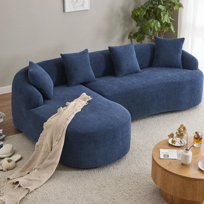 Luxurious L-Shaped Modular Sofa with Deep Seating, Wider Armrests, and Complimentary Pillows