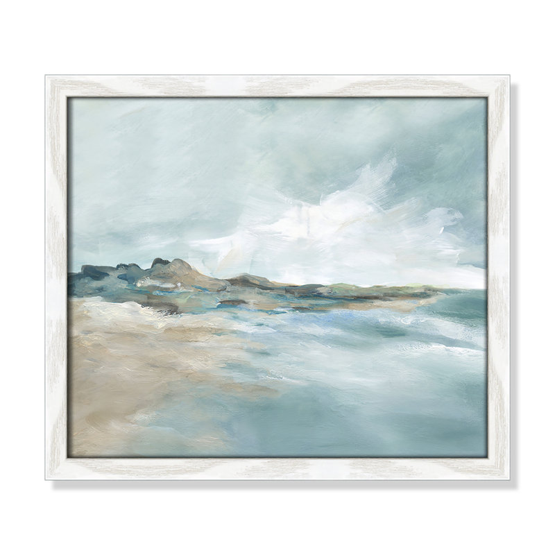 Imprimé Sandpoint par Carol Robinson, Reproduction encadrée sans passe-partout, Blanc, H 13 po x l 15 po x P 0,75 po
