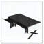 Table basse rectangulaire à miroir pour le salon avec rangement et base en métal, 2 tiroirs, plateau noir ultrabrillant