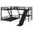 L-Shaped Bunk Bed With Loft Bed, Slide And USB Ports-430758095