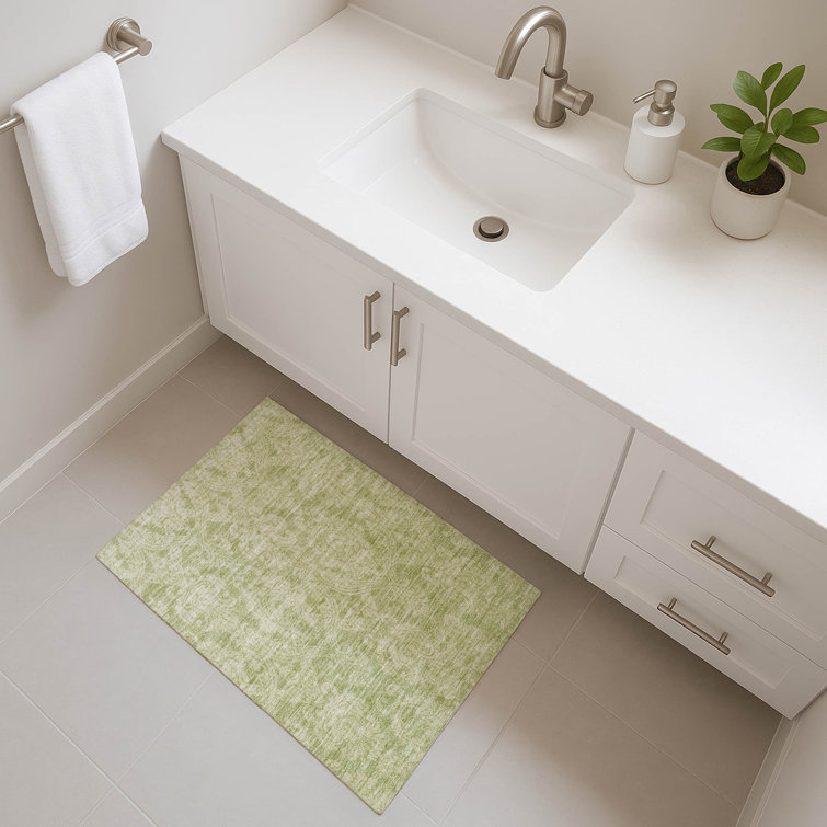 Premium Machine Washable Honig AMF1659 Damask Rug
