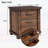 Rustic Three Drawer Reclaimed Solid Wood Farmhouse Nightstand